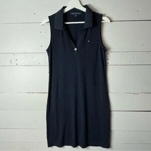 Tommy Hilfiger Black Sleeveless Midi Dress